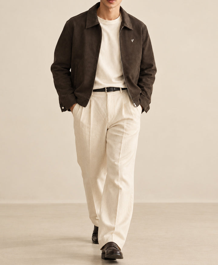 Chocolate Matte Suede Jacket