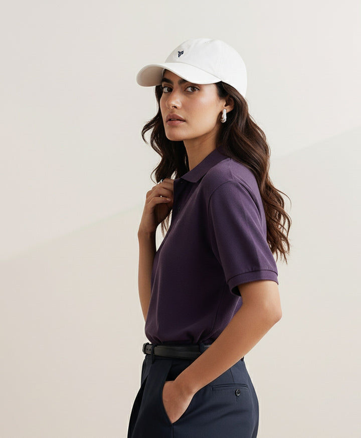 Vintage Voilet Relaxed Fit Polo (Women)