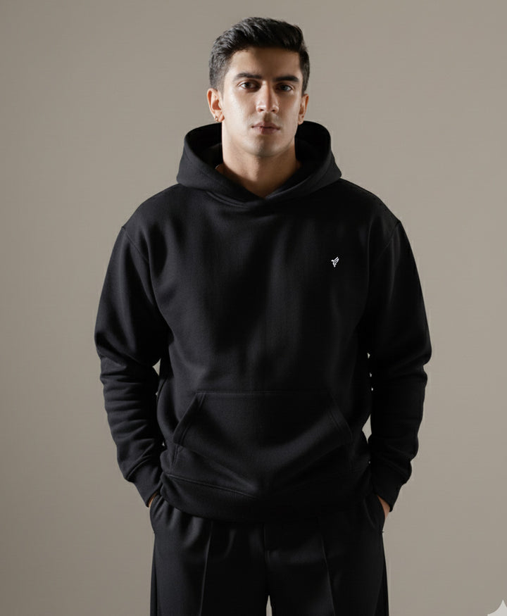 Black Drop Shoulder Hood