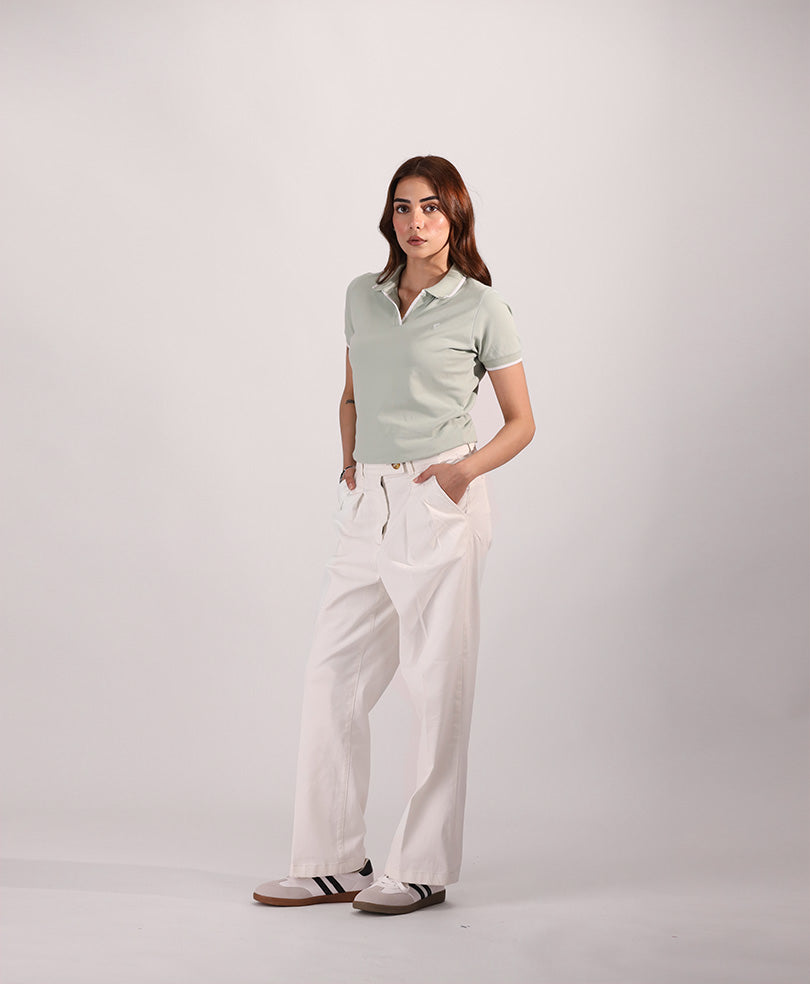 Mint V-Neck POLO (Women)