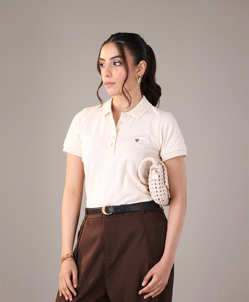 Oatmeal Basic POLO (Women)