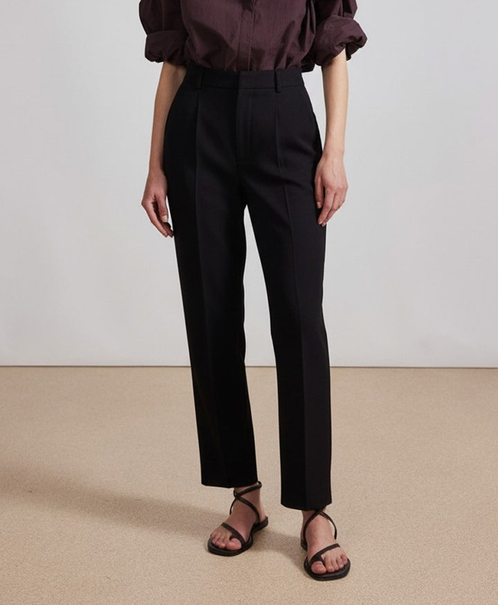 Black Formal Straight Fit Pants (Women)