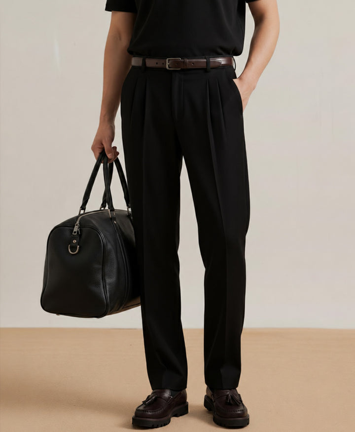 Black Pleated Dress Pant