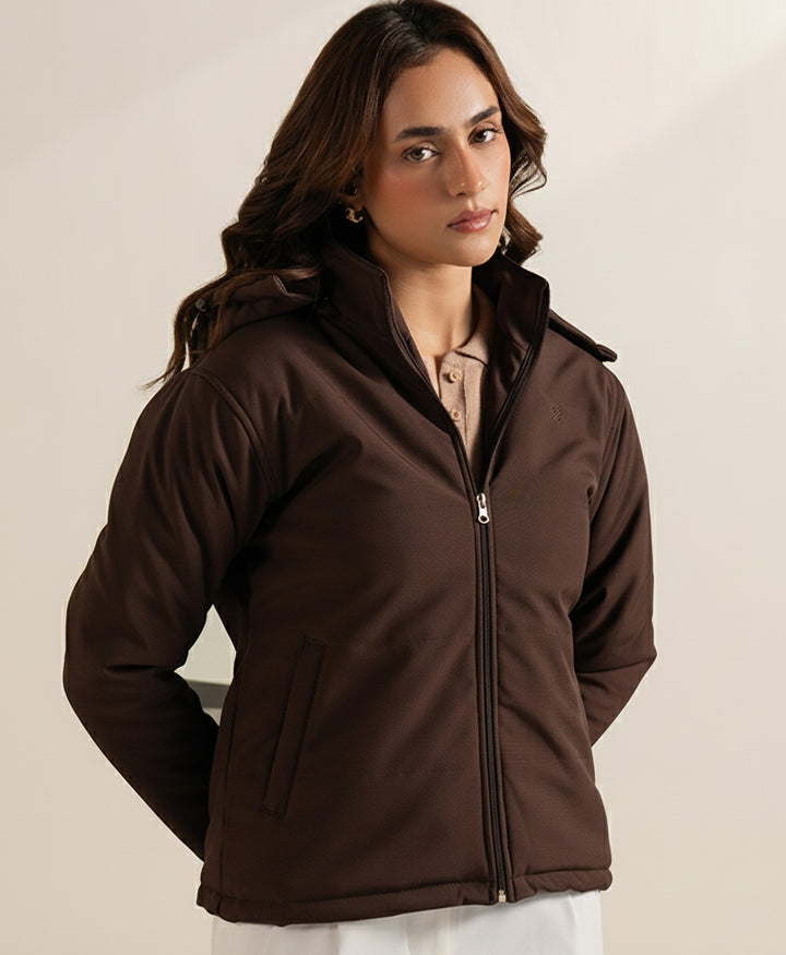 Detach Hood Quilted Jacket (Women)