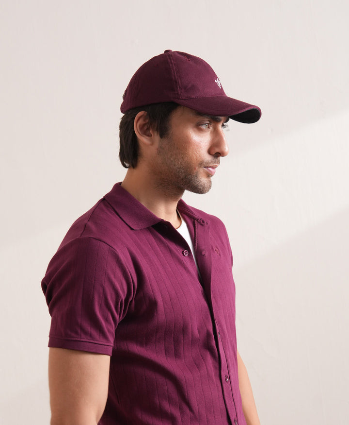 Maroon FITTED Cap