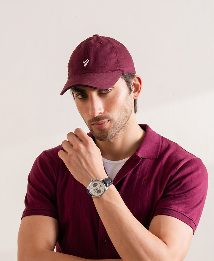 Maroon FITTED Cap