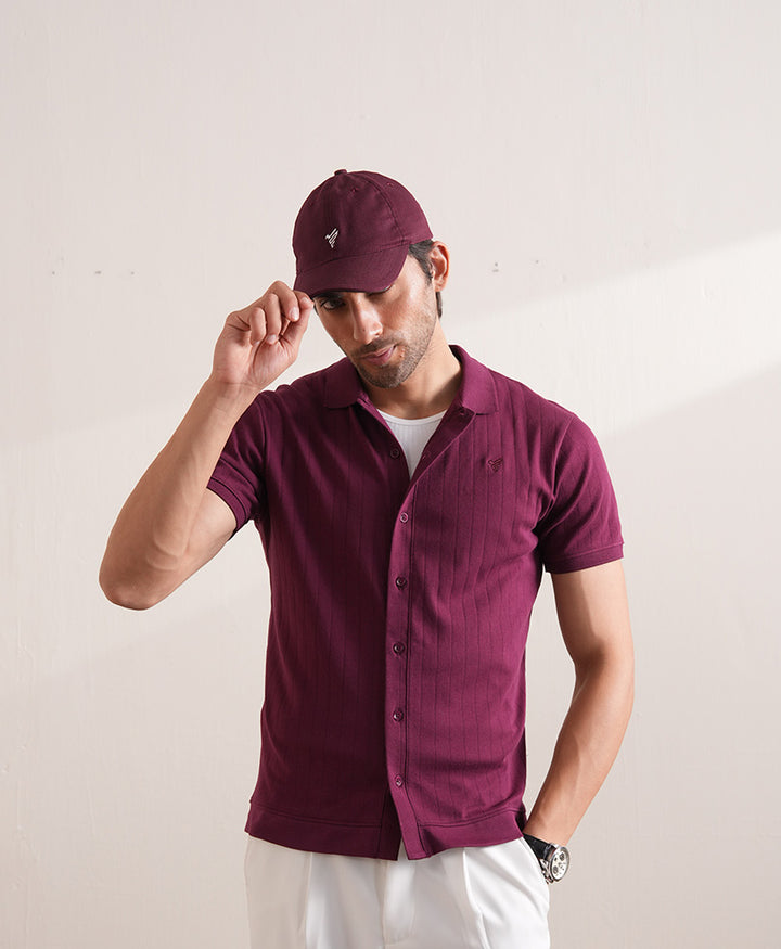 Maroon FITTED Cap