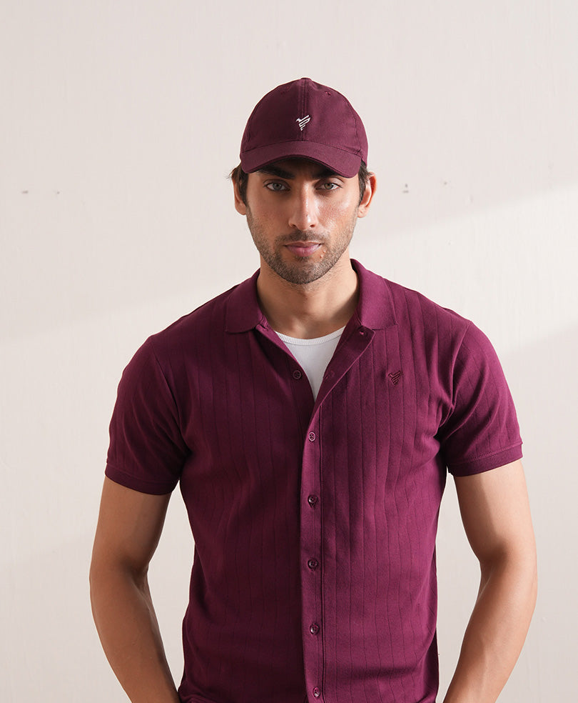 Maroon FITTED Cap