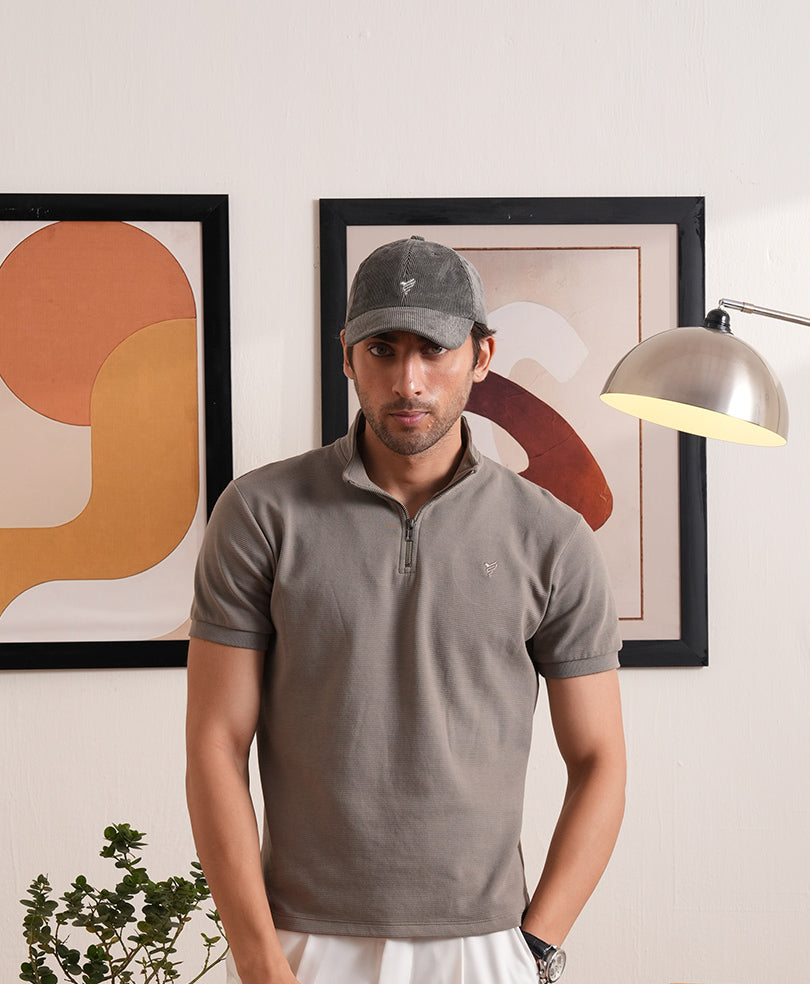 Light Olive Suede Cap