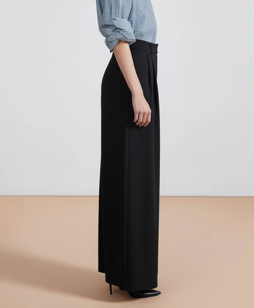 Black Formal Wide Leg Pants (Women)