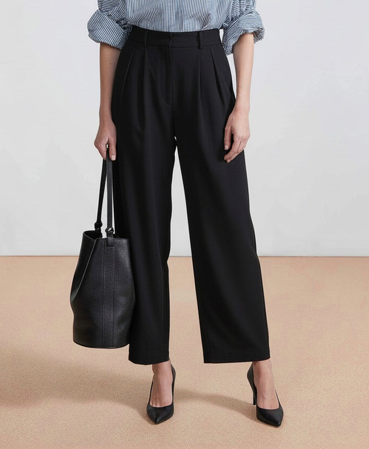 Black Formal Wide Leg Pants (Women)